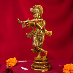 Brass Krishna Ji God Idol