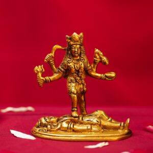 Brass Kali Ji on Shankar Ji God Idol